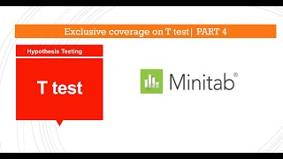 T Test Hypothesis testing in Minitab | #statistics #minitab #freesamples | Part 4