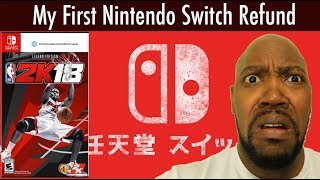 NBA 2K18 For Nintendo Switch - HOW TO GET A REFUND