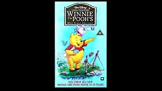 Opening Winnie the Pooh’s Most Grand Adventure UK VHS [1997]