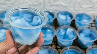 SIMPLE & MUDAH !! Ide Jualan Takjil Bulan Puasa || Jelly Cup Bluberry Kelapa