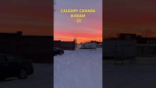 CALGARY CANADA#shortvideo #canada #sunrise #morning