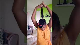 Naturalhairstyle for school run #naturalhair #naturalhairstyles #shortsvideo #naturalhairtutorial