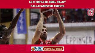 UCC Assigeco Piacenza vs Pallacanestro Trieste: le 9 triple di Filloy