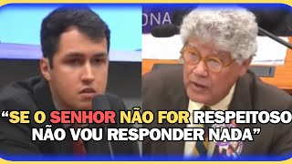 GABRIEL DO MBL "SE O SENHOR NÃO FOR RESPEITOSO NÃO VOU RESPONDER NADA"