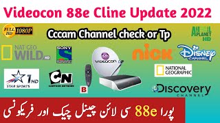 Videocon 88e Cline Update, TP Videocon d2h 88e C Line Channel Checking All