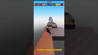 Roblox obby on bike parkour #shorts #odetari #roblox