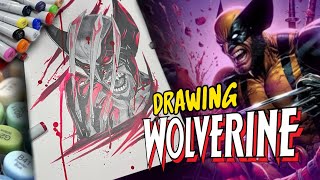 How To Draw WOLVERINE Comic Art | DrewDrawz