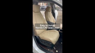 Honda CRV Beige Leather Seat Covers -Upgrade Your Interior Style! #follow #usa #freesoo #crv #honda