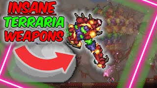 The most insane weapons in modded terraria...