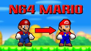 N64 Mario in New Super Mario Bros DS | 4K