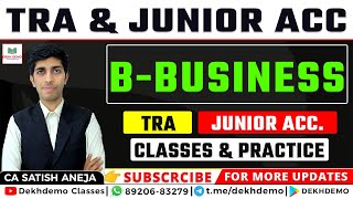 Business Introduction Class 1 !! New TRA & Junior Accountant, JVVNL Jr. Accountant, Cooperative Bank