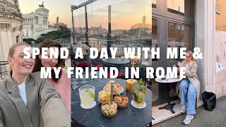 Spend a day with me and my friend in Rome + visiting a rooftop bar