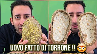 Uovo fatto di TORRONE - il Torruovo del Torronificio Trapani