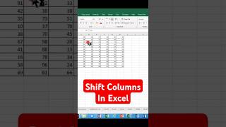 Shift columns in excel #shortcutkeys #exceltutorial #shiftcolumninexcel #excelshort #excelshortvideo