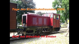 Tage des Eisenbahnfreundes 2024GmP mit Diesellok V4 Emden