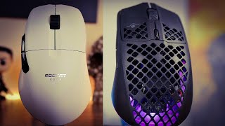 ASMR comparison Roccat Kone Pro Air Vs SteelSeries Aerox 3