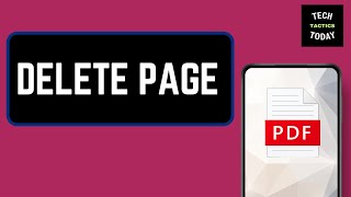 How to Delete Page in PDF File | Remove Pages from PDF