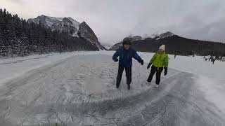 2023 12 03 Lake Louise Skating and Skiing In One Day