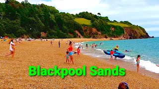 Blackpool Sands Beach in Dartmouth, South Devon UK