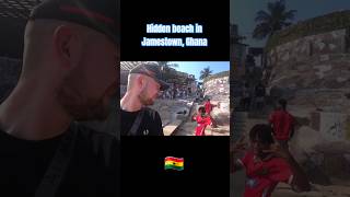 Hidden Beach in Ghana Capital's Coolest District #travel #travelvlog #shorts #travelshorts