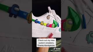 Customer giving reviews For Among Us NIKE AF1 by KENDYKICKS