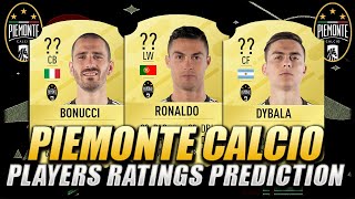 FIFA 21 | PIEMONTE CALCIO (JUVENTUS) PLAYERS RATINGS PREDICTION | w/ Ronaldo, Dybala & Bonucci