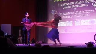 Ma yasto geet gauchu - dance by Santa Kumar Thapa and Malika Pradhan in INAS Europe Program