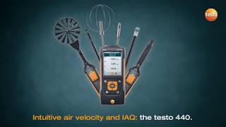 Intuitive air velocity and IAQ: the testo 440