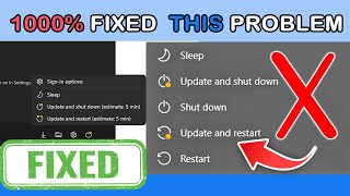 How to Remove Update & Restart in Windows 10 | Windows 11