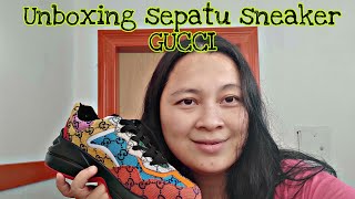 UNBOXING & REVIEW @gucci  SNEAKER RHYTON GG MULTICOLOR