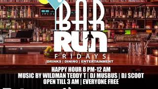 BAR RUN FRIDAYS AD