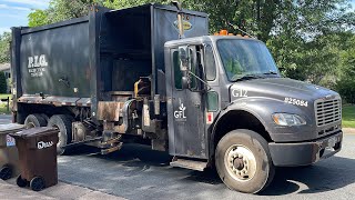 PIG Freightliner Old Style Labrie Expert Side Loader Garbage Truck