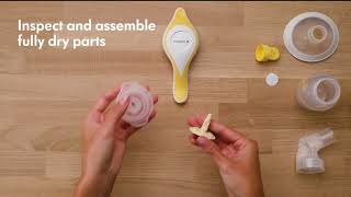 How to clean, assemble and use Harmony™ Manual Breast Pump