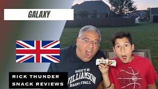 Americans Try A Galaxy Bar | 🇬🇧 Snack Review