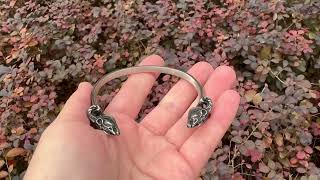 Goat heads bangle stainless steel jewelry supply