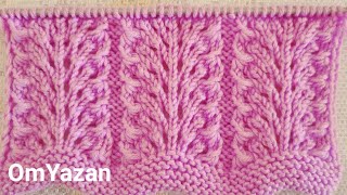 @قناة OmYazan Triku Crochet  تريكو : #triku #طريقةعمل غرزة أجور جميلة (دوسة القطة ) للسيدات والاطفال