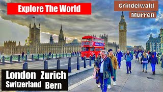 Explore London in 2023: A 4k HDR Virtual City Walk London & Around the World!