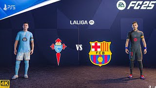 FC 25 - Celta Vigo Vs Barcelona - Ft. Raphinha | LaLiga 24/25 Full Match | PS5™ [4K60]