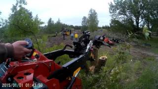 Quick Attach MINI STUMP GRINDER walk around and OPERATOR VIEW