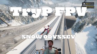 TryP FPV: SNOW ODYSSEY | FPV SIM REVIEW | New update/Map - 3.21.23 4K