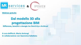 Webinar: Dal modello 3D alla progettazione BIM