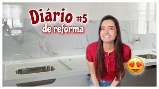 COZINHA COMEÇOU A FICAR PRONTA😍 DIÁRIO DE REFORMA #5 - Mah Marangoni