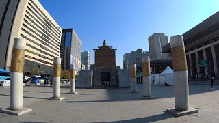 광화문역 to 광화문광장 to 세종문화회관 ( 世宗文化會館  Gwanghwamun Square Gwanghwamun station 光化門驛 )