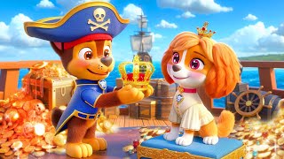 CHASE Pirate Gives All His Treasure To SKYE Princess?! | Paw Patrol Ultimate Rescue | Rainbow 3