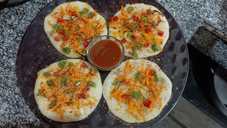 VEGETABLE UTTAPAM | UTTAPAM RECIPE | BREAKFAST RECIPE | LESS OIL EVENING SNACK