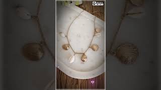 Seashell jewelry | seashell neckpiece | #seashell