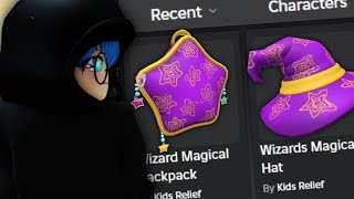 BURUAN! 2 ITEM GRATIS BARU Wizards Magical Hat & Backpack DI GAME Kids Relief Simulator (ROBLOX)