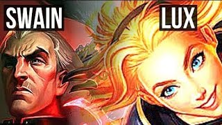 SWAIN VS LUX SUPPORT GAMEPLAY EMERALD III