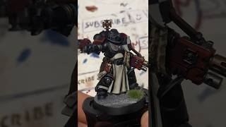 Black Templar Sternguard Veteran sergeant #warhammer #warhammer40k #40k #warhammerminiatures #art