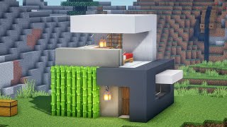 Minecraft Small Modern House : How to build small modern house